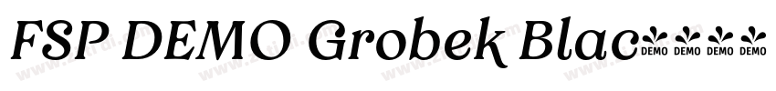 FSP DEMO Grobek Blac字体转换
